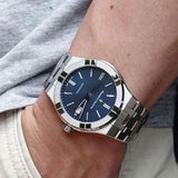 Maurice Lacroix Aikon Automatic Blue Dial Silver Steel Strap Watch For Men - AI6008-SS002-430-1 Authentic Buy Shop Now
