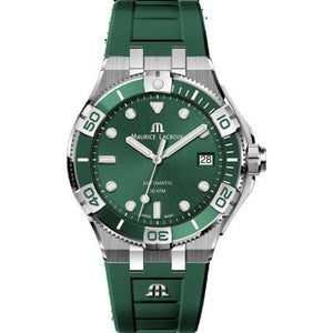 Maurice Lacroix Aikon Venturer Green Dial Green Rubber Strap Watch for Men - AI6057-SSL50-630-5 Authentic Buy Shop Now