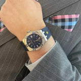 Maurice Lacroix Aikon Automatic Blue Dial Blue Rubber Strap Watch for Men - AI11808-SS000B-430-4 Authentic Buy Shop Now