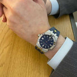Maurice Lacroix Aikon Automatic Blue Dial Blue Rubber Strap Watch for Men - AI11808-SS000B-430-4 Authentic Buy Shop Now
