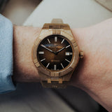 Maurice Lacroix Aikon Automatic Brown Dial Brown Leather Strap Watch For Men - AI6008-BRZ01-730-3 Authentic Buy Shop Now