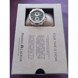 Maurice Lacroix Aikon Chronograph Black Dial Silver Steel Strap Watch for Men - AI1018-SS002-330-1 Authentic Buy Shop Now