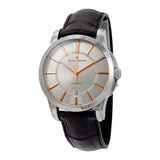 Maurice Lacroix Pontos Silver Dial Black Leather Strap Watch For Men - PT6148-SS001-131 Authentic Buy Shop Now