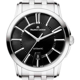 Maurice Lacroix Pontos Date Automatic Black Dial Silver Steel Strap Watch For Men - PT6148-SS002-330 Authentic Buy Shop Now