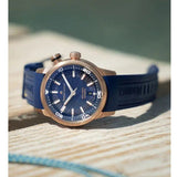 Maurice Lacroix Pontos Divers Limited Edition Blue Dial Blue Leather Strap Watch For Men - PT6248-BRZ0B-430-4 Authentic Buy Shop Now