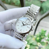 Maurice Lacroix Eliros Date White Dial Silver Steel Strap Watch for Women - EL1094-SS002-150-1 Authentic Buy Shop Now