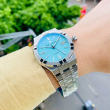 Maurice Lacroix Aikon Automatic Sky Blue Dial Silver Steel Strap Watch For Men - AI6008-SS00F-431-C Authentic Buy Shop Now