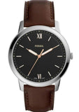 Fossil The Minimalist 3H Black Dial Brown Leather Strap Watch for Men - FS5464 Authentic Buy Shop Now