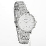 Fossil Jacqueline White Dial Silver Steel Strap Watch for Women - ES3545 Authentic Buy Shop Now