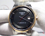 Tissot Luxury Powermatic 80 Black Dial Silver Steel Strap Watch For Men - T086.407.22.051.00 Authentic Buy Shop Now
