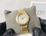 Guess Chelsea Mother of Pearl White Dial Gold Mesh Strap Watch For Women - W0647L3 Authentic Buy Shop Now