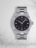 Tissot PR 100 Sport Quartz Black Dial Silver Steel Strap Watch For Men - T101.610.11.051.00 Authentic Buy Shop Now