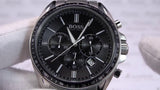 Hugo Boss Driver Chronograph Black Dial Silver Steel Strap Watch For Men - 1513080 Authentic Buy Shop Now
