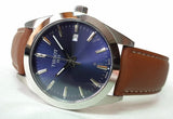 Tissot Gentleman Blue Dial Brown Leather Strap Watch For Men - T127.410.16.041.00 Authentic Buy Shop Now