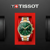 Tissot T Sport Chrono XL Classic Green Dial Two Tone Steel Strap Watch for Men - T116.617.22.091.00 Authentic Buy Shop Now