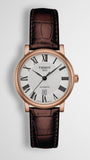 Tissot T Classic Carson Premium White Dial Brown Leather Strap Watch for Women - T122.207.36.033.00 Authentic Buy Shop Now