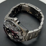 Tag Heuer Aquaracer Automatic Match Timer Black Dial Silver Steel Strap Watch for Men - WAY201G.BA0927 Authentic Buy Shop Now