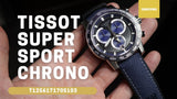 Tissot Supersport Chrono Black Dial Blue Nylon Strap Watch for Men - T125.617.17.051.03 Authentic Buy Shop Now