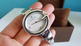 Gucci Guccissima Diamonds Mother of Pearl Dial Silver Steel Strap Watch For Women - YA134303 Authentic Buy Shop Now