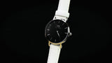 Daniel Wellington Classic Petite Bondi Black Dial White Leather Strap Watch for Women - DW00100286 Authentic Buy Shop Now