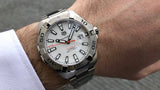 Tag Heuer Aquaracer Calibre 5 Automatic White Dial Silver Steel Strap Watch for Men - WAY2013.BA0927 Authentic Buy Shop Now