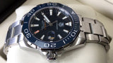 Tag Heuer Aquaracer Calibre 5 Blue Dial Silver Steel Strap Watch for Men - WAY211C.BA0928 Authentic Buy Shop Now