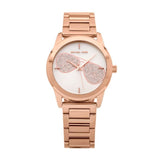 Michael Kors Hartman Analog White Dial Rose Gold Steel Strap Watch For Women - MK3673 Authentic Buy Shop Now