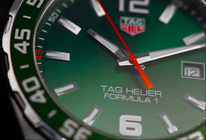 Tag Heuer Formula 1 Limited Edition Green Dial Silver Steel Strap Watch for Men - WAZ1017.BA0842 Authentic Buy Shop Now