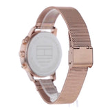 Tommy Hilfiger Blake Chronograph Rose Gold Dial Rose Gold Mesh Bracelet Watch For Women - 1781907 Authentic Buy Shop Now