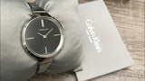 Calvin Klein Lively Black Dial Silver Steel Strap Watch for Women - K4U23121 Authentic Buy Shop Now