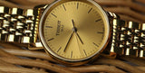 Tissot T Classic Everytime Desire Small Gold Dial Gold Mesh Bracelet Watch For Women - T109.210.33.021.00 Authentic Buy Shop Now