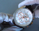 Hugo Boss Driver Chronograph Silver Dial Brown Leather Strap Watch For Men - 1512881 Authentic Buy Shop Now