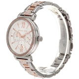 Michael Kors Sofie Chronograph White Dial Two Tone Steel Strap Watch For Women - MK4353 Authentic Buy Shop Now