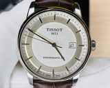 Tissot Luxury Powermatic 80 Silver Dial Brown Leather Strap Watch For Men - T086.407.16.031.00 Authentic Buy Shop Now