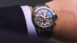 Tag Heuer Carrera Chronograph Steel & Ceramic Black Dial Black Rubber Strap Watch for Men - CBG2090.FT6145 Authentic Buy Shop Now