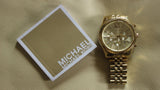 Michael Kors Lexington Gold Dial Gold Steel Strap Watch for Men - MK8281 Authentic Buy Shop Now