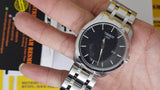 Tissot T Trend Couturier Chronograph Black Dial Silver Steel Strap Watch For Men - T035.410.11.051.00 Authentic Buy Shop Now