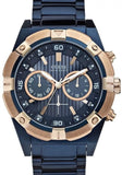 Guess Jolt Analog Blue Dial Blue Steel Strap Watch for Men - W0377G4 Authentic Buy Shop Now