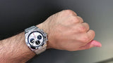Breitling Chronomat B01 42mm Silver Dial Silver Steel Strap Watch for Men - AB0134101G1A1 Authentic Buy Shop Now