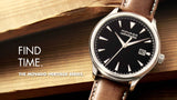 Movado Heritage Calendoplan Black Dial Brown Leather Strap Watch for Men - 3650001 Authentic Buy Shop Now