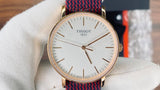 Tissot T Classic Everytime Medium White Dial Two Tone NATO Strap Watch for Men - T109.410.38.031.00 Authentic Buy Shop Now