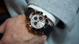 Breitling Superocean Heritage B01 Chronograph 44 Silver Dial Black Mesh Bracelet Watch for Men - AB0162121G1S1 Authentic Buy Shop Now