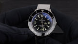 Breitling Superocean Heritage '57 Black Dial Silver Mesh Bracelet Watch for Men - A10370121B1A1 Authentic Buy Shop Now
