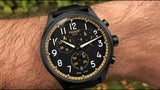 Tissot Chrono XL Vintage Chronograph Black Dial Black Leather Strap Watch For Men - T116.617.36.052.02 Authentic Buy Shop Now