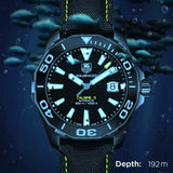 Tag Heuer Aquaracer Calibre 5 Automatic Black Dial Black Nylon Strap Watch for Men - WAY218A.FC6362 Authentic Buy Shop Now