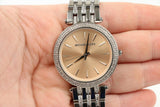 Michael Kors Darci Orange Dial Silver Stainless Steel Strap Watch for Women - MK3218 Authentic Buy Shop Now