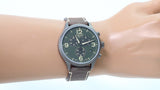 Tissot T Sport Chrono XL Green Dial Brown Leather Strap Watch For Men - T116.617.36.097.00 Authentic Buy Shop Now