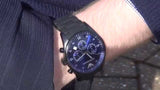 Emporio Armani Sportivo Chronograph Blue Dial Black Strap Watch For Men - AR5921 Authentic Buy Shop Now