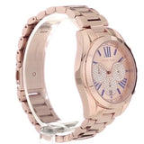 Michael Kors Bradshaw Chronograph Rose Gold Dial Rose Gold Steel Strap Watch For Women - MK6321 Authentic Buy Shop Now
