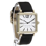 Marc Jacobs Vic Silver Dial Black Leather Strap Watch for Women - MJ1437 Authentic Buy Shop Now